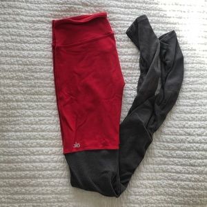 Alo Red Yoga Leggings Size M, like a lulu size 6